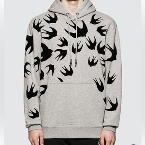 Alexander Mcqueen Swallow Swarm Hoodie